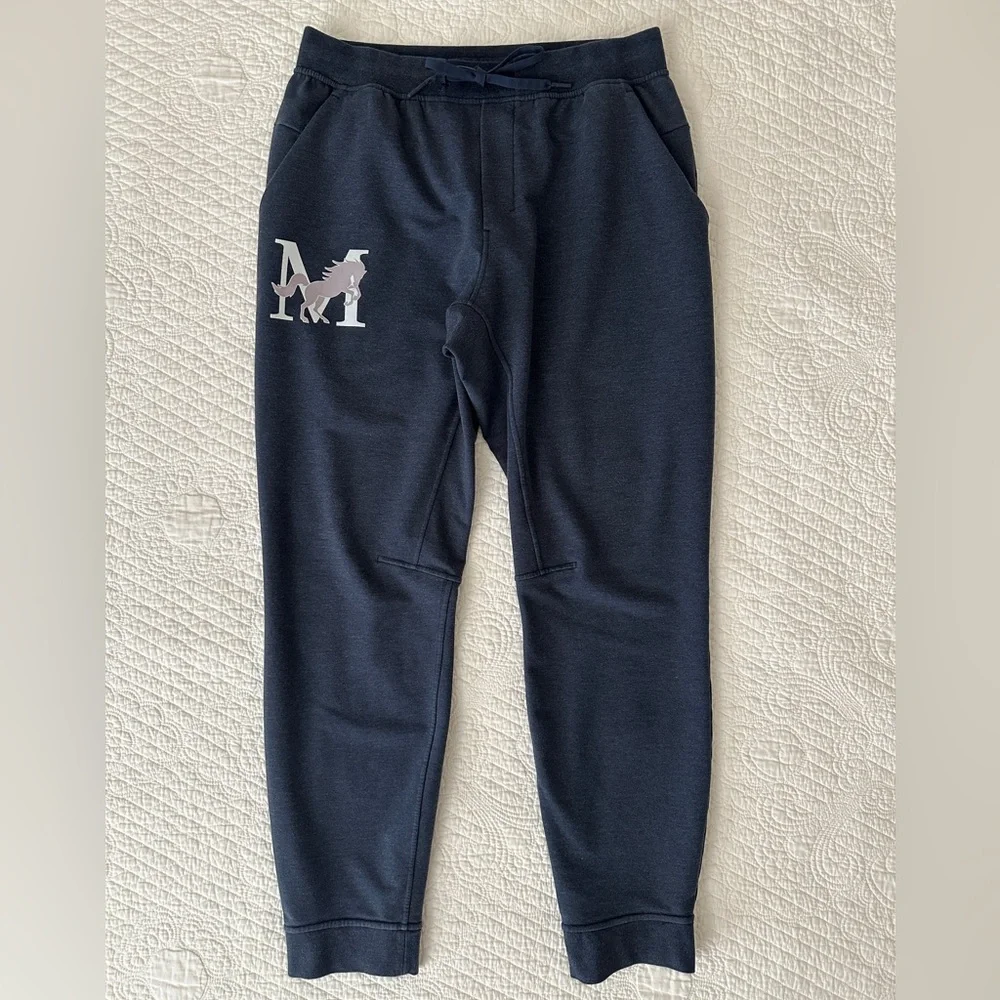 Lululemon City Sweat Jogger Pant Mustang Logo Men’s Large Heathered True Navy